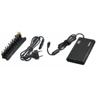 Блок питания Ippon SD90U автоматический 90W 15V-19.5V 11-connectors 4.5A 1xUSB 2.1A, LCD индикатор (705053). Блок питания. Ippon