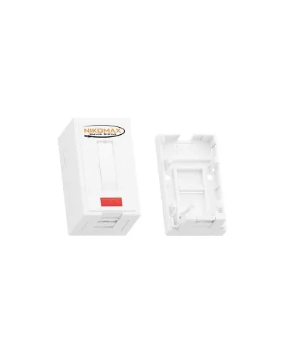 NMC-MB1P-ST-WT. Корпус настенной розетки. NIKOMAX в Щелково