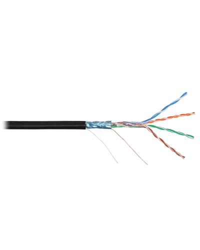 F/UTP 4pair, Cat5e, Solid, Out, PVC (NMC 2200B-BK). Кабель «витая пара» (LAN) для структурированных систем связи. NIKOMAX в Щелково