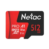 NT02P500PRO-512G-R. Карта памяти microSDXC, 512 ГБ, Class 10. Netac