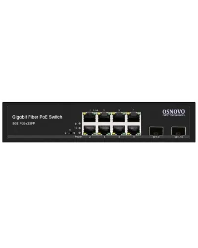 SW-80802(150W). Промышленный PoE коммутатор Gigabit Ethernet на 10 портов. OSNOVO в Щелково