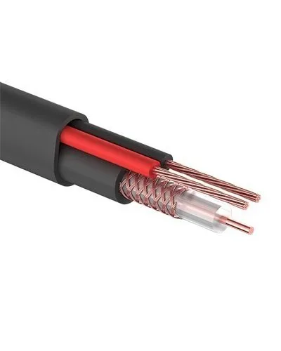 КВК-П-2+2x0,75 мм² (Cu/CCA) черный PROconnect (01-4109). Кабель комбинированный для систем видеонаблюдения. PROCONNECT в Щелково