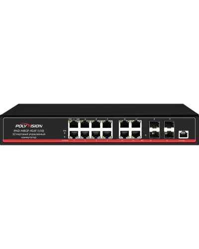 PND-M8GP-4G4F(150). Коммутатор управляемый оптический 12 портовый. Polyvision в Щелково