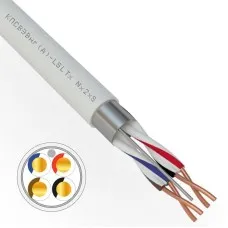 КПСВЭВнг(А)-LSLTx 2х2х0,75 REXANT (01-4876-1). Кабель для систем передачи данных пониженной пожароопасности c низким дымо- и газовыделением, с низкой токсичностью продуктов горения. Rexant