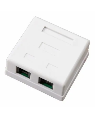 Розетка компьютерная внешняя 2-порта, UTP RJ-45 (8P8C), CAT 5e REXANT (03-0151): Розетка RJ-45 в Щелково