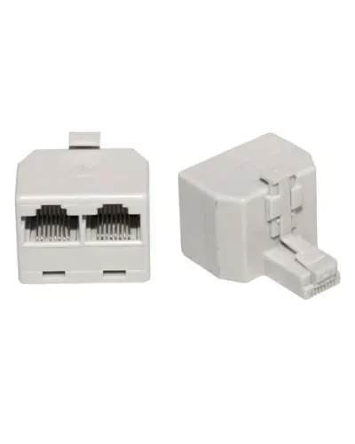 Двойник компьютерный UTP RJ-45(8P8C) (штекер - 2 гнезда) REXANT (03-0102): Кабельный соединитель в Щелково
