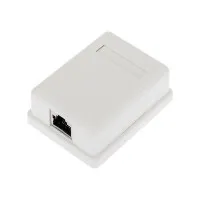 Розетка компьютерная внешняя, 1-порт FTP RJ-45 (8P8C), CAT 6 REXANT (03-0142). Розетка RJ-45. Rexant