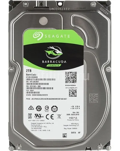 HDD 2000 GB (2 TB) SATA-III Barracuda (ST2000DM008). Жесткий диск (HDD) для видеонаблюдения. Seagate в Щелково