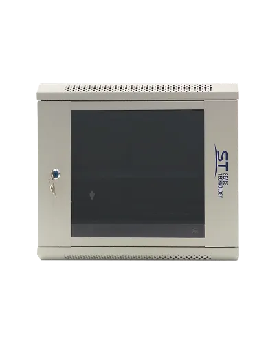 ST-NC9U600 (серый) С ПОЛКОЙ. Шкаф телекоммуникационный 19 настенный 9U. Space Technology в Щелково