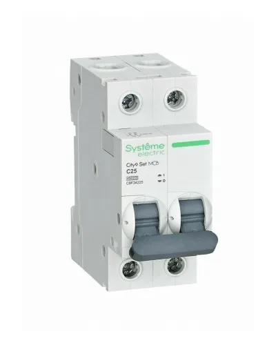 City9 Set 2P 25А 4.5kA С (C9F34225). Автоматический выключатель. Systeme Electric в Щелково
