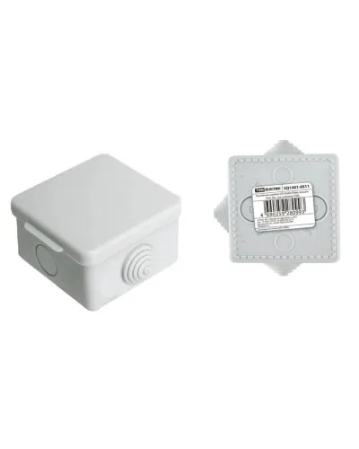 Коробка ОП 65х65х50мм, крышка, IP54, 4вх (SQ1401-0511). Распаячная коробка. TDM ЕLECTRIC в Щелково
