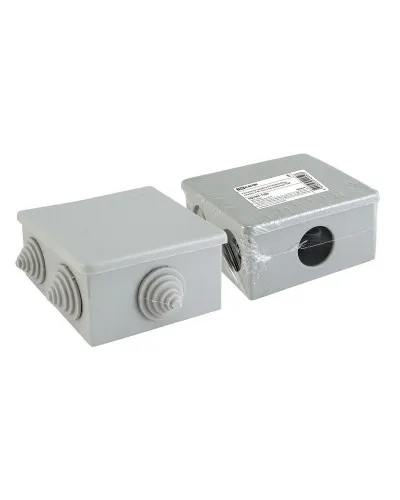 Распаячная коробка ОП 80х80х40мм, крышка, IP44, 6 вх. TDM (SQ1401-1235). Распаячная коробка ОП. TDM ЕLECTRIC в Щелково