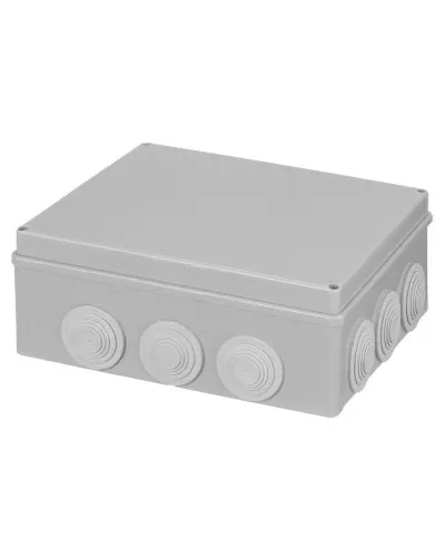 Распаячная коробка ОП 240х190х90мм, крышка, IP55, 12 гермовводов TDM (SQ1401-1143). Распаячная коробка ОП. TDM ЕLECTRIC в Щелково