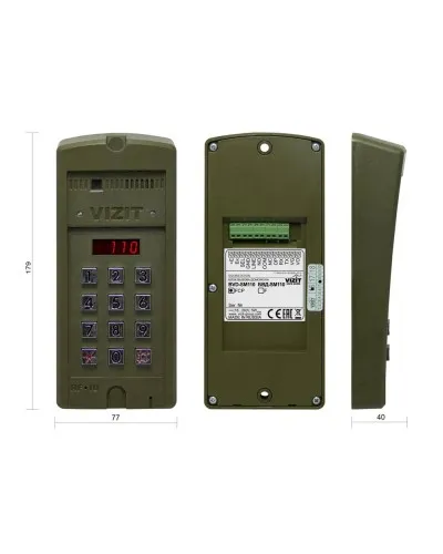 БВД-SM110FCP. Вызывная панель видеодомофона. VIZIT в Щелково
