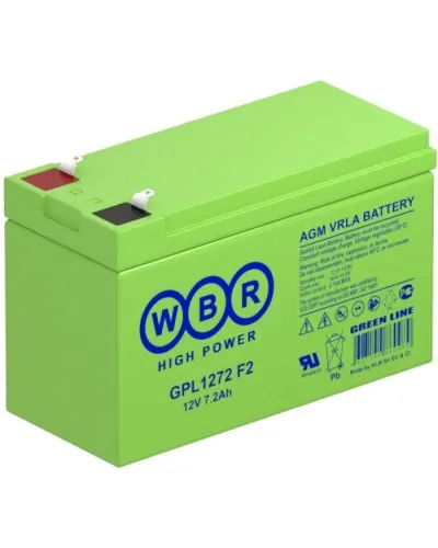 WBR GPL1272 F2. Аккумулятор герметичный свинцово-кислотный. WBR в Щелково