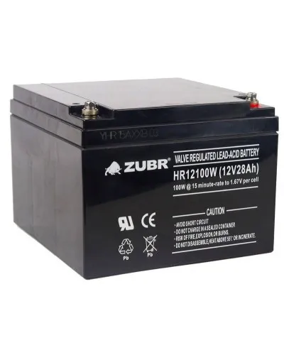 ZUBR HR 12100W (12V, 28Ah). Аккумулятор герметичный свинцово-кислотный. ZUBR в Щелково