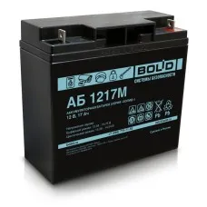 АБ 1217М. Аккумулятор стационарный свинцово-кислотный с регулирующим клапаном. Болид
