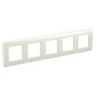Рамка на 2+2+2+2+2 модуля (пятиместная), белая (75015W): Рамка пятиместная, Brava