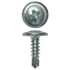 Саморез с пресс-шайбой 4.2х19 со сверлом (200 шт) (CM274019). Саморез с пресс-шайбой. ДКС