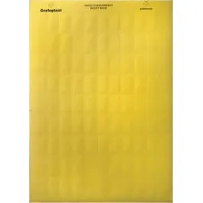Табличка самоламинирующаяся 62х25мм, желтая (280шт) (SITFL06225Y): Табличка самоламинирующаяся, полиэстер
