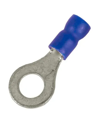 Наконечник НКИ 1,5-2,5 М4 (D4,3мм) с отверстием под винт (100 шт) (2B4P-EE-PVC). Наконечник с отверстием под винт и изолированным фланцем ПВХ. ДКС в Щелково
