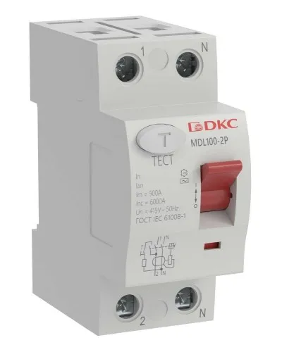 YON MAX MDL100 ВДТ, 2P, 30mA, 40A, АС (MDL100-2P2-40-AC). Автоматический выключатель дифференциальный (УЗО). ДКС в Щелково