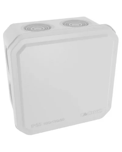 Коробка ответвительная с кабельными вводами IP55, 100х100х50 (53800). Коробка ответвительная. ДКС в Щелково