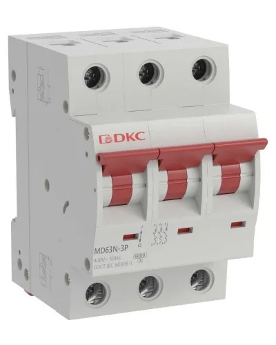 YON max MD63N 3P 10А 6кА C (MD63N-3PC10). Автоматический выключатель. ДКС в Щелково