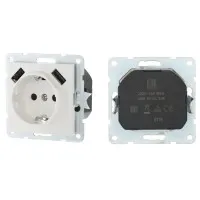 Розетка с з/к + 2xUSB разъема, 2А, белый LK60 (868004-1). Розетка. Экопласт