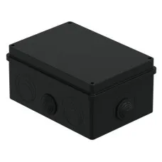 Коробка JBS210 210х150х100, 8 вых., IP55, черная (44016BL-1). Коробка монтажная. Экопласт