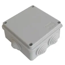 Коробка JBS100 100х100х55, 6 вых., IP55, серая (44007). Коробка монтажная. Экопласт