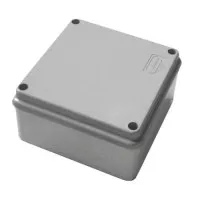 Коробка JBS100 100х100х55, 3P (0,15...2,5мм²) серая (42007HF-GR). Коробка монтажная, огнестойкая, без галогена. Экопласт