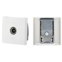 Розетка TV оконечная, белый LK45 (852104). Розетка TV. Экопласт