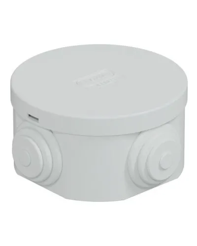 Коробка JBR065 D=65х35, 4 вых., IP44, белая (44004W-1). Коробка монтажная. Экопласт в Щелково