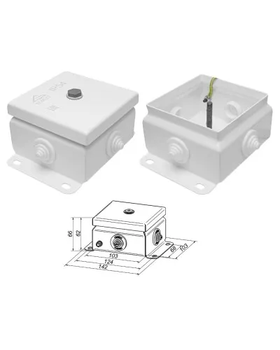 КМ IP55-1010 (без DIN рейки). Коробка монтажная электротехническая. Гефест в Щелково