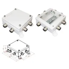 КМ IP66-1515, 8 вводов. Коробка монтажная электротехническая. Гефест