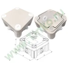 КМ-1010(П)-IP55. Коробка монтажная. Гефест