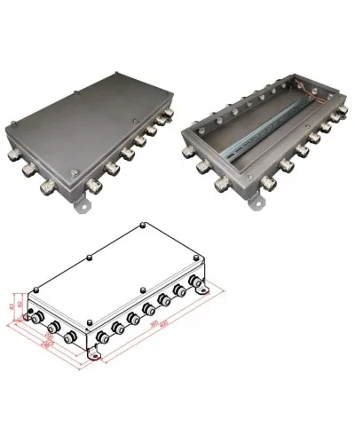 КМ IP66-2040, нержавейка. Коробка монтажная электротехническая. Гефест в Щелково