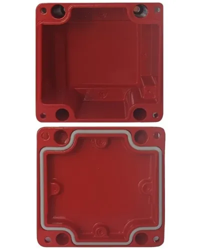МКС Мороз, глухая, IP66/IP68, красный. Коробка коммутационная металлическая. Магнито-Контакт в Щелково