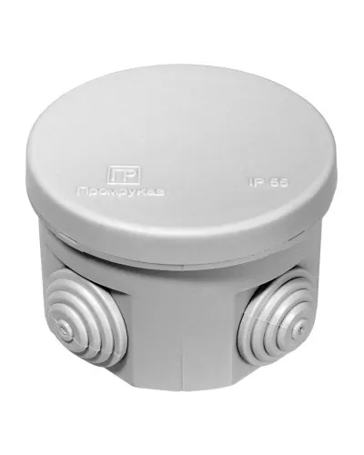 Коробка распаячная 70х50 (40-0110). Коробка распаячная для о/п 70х50. Промрукав в Щелково