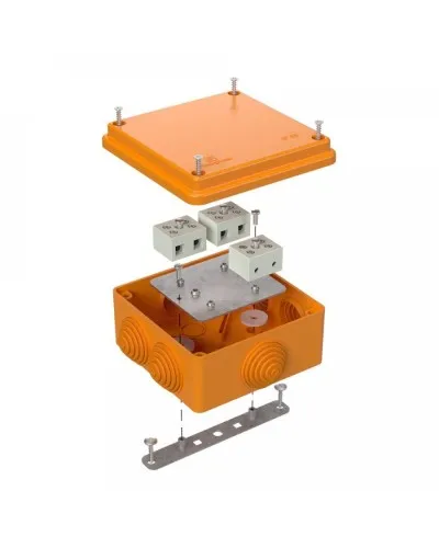 Коробка огнестойкая 100х100х50 (40-0300-FR6.0-6). Коробка огнестойкая для открытой установки. Промрукав в Щелково