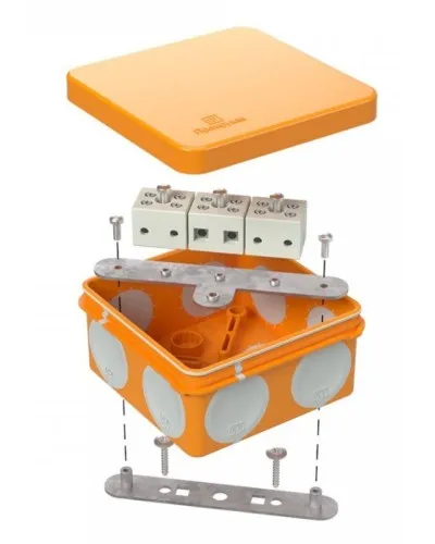 Коробка огнестойкая 60-0210-FR6.0-6 Е15-Е120 80х80х40. Коробка огнестойкая для открытой установки. Промрукав в Щелково