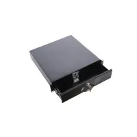 ТСВ-Д-2U.450-9005. Полка (ящик) для документации 2U. ЦМО